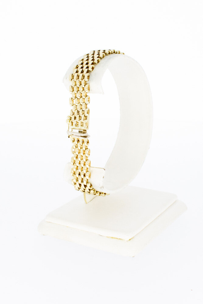 Goldbarren Armband 14 Karat - 19,1 cm