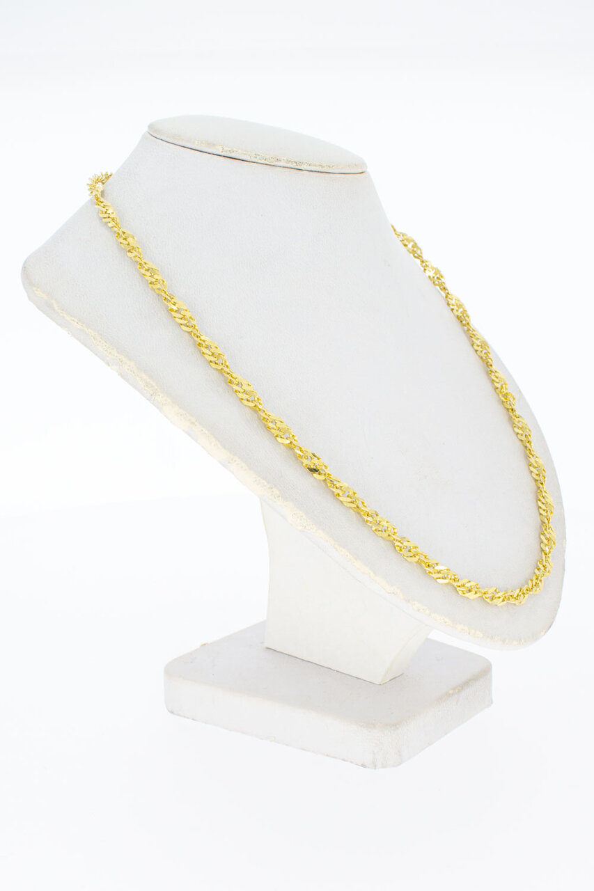 Gedrehte Goldkette 14 Karat - 51,1 cm