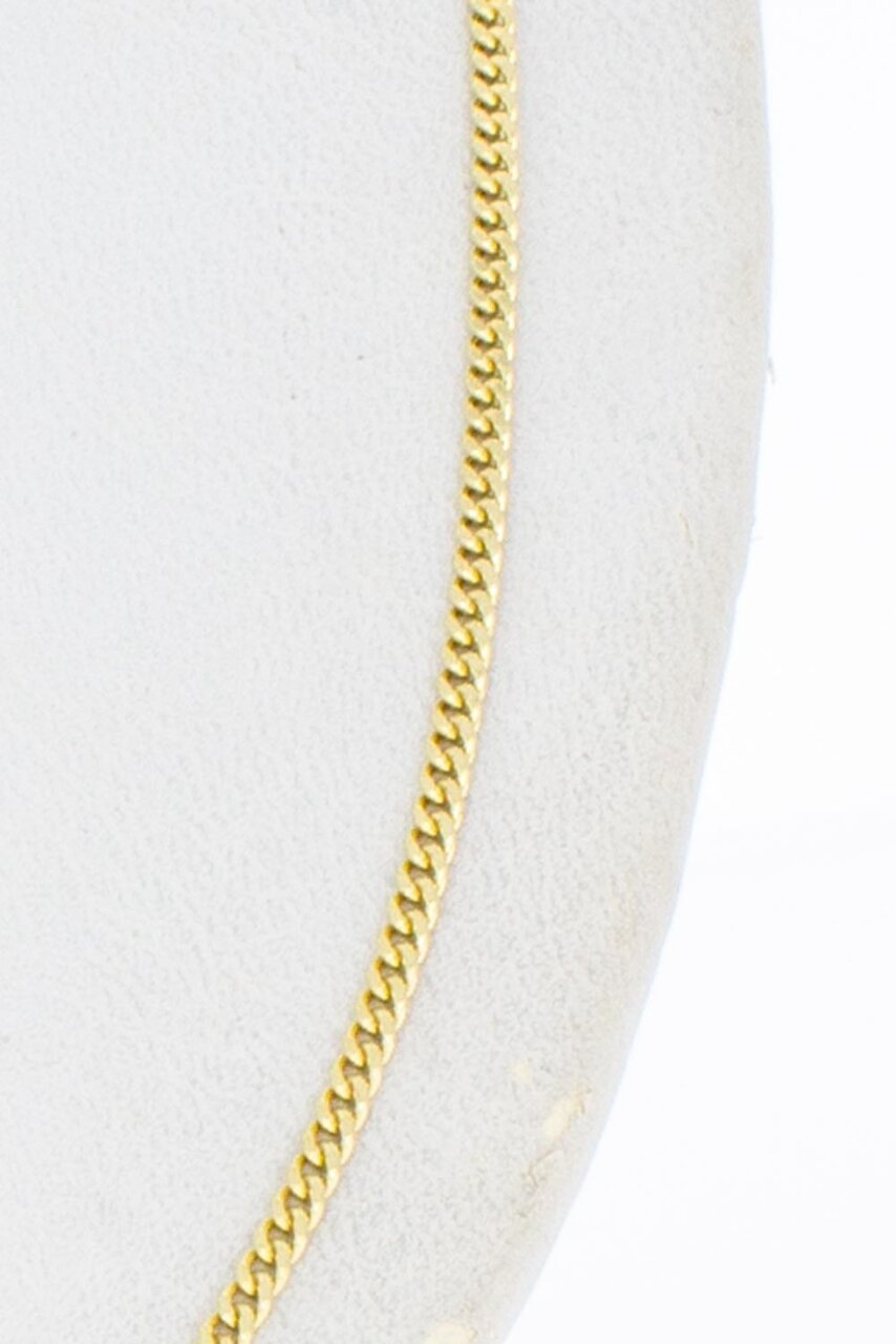 14 Karat Panzer Goldkette - 45,4 cm