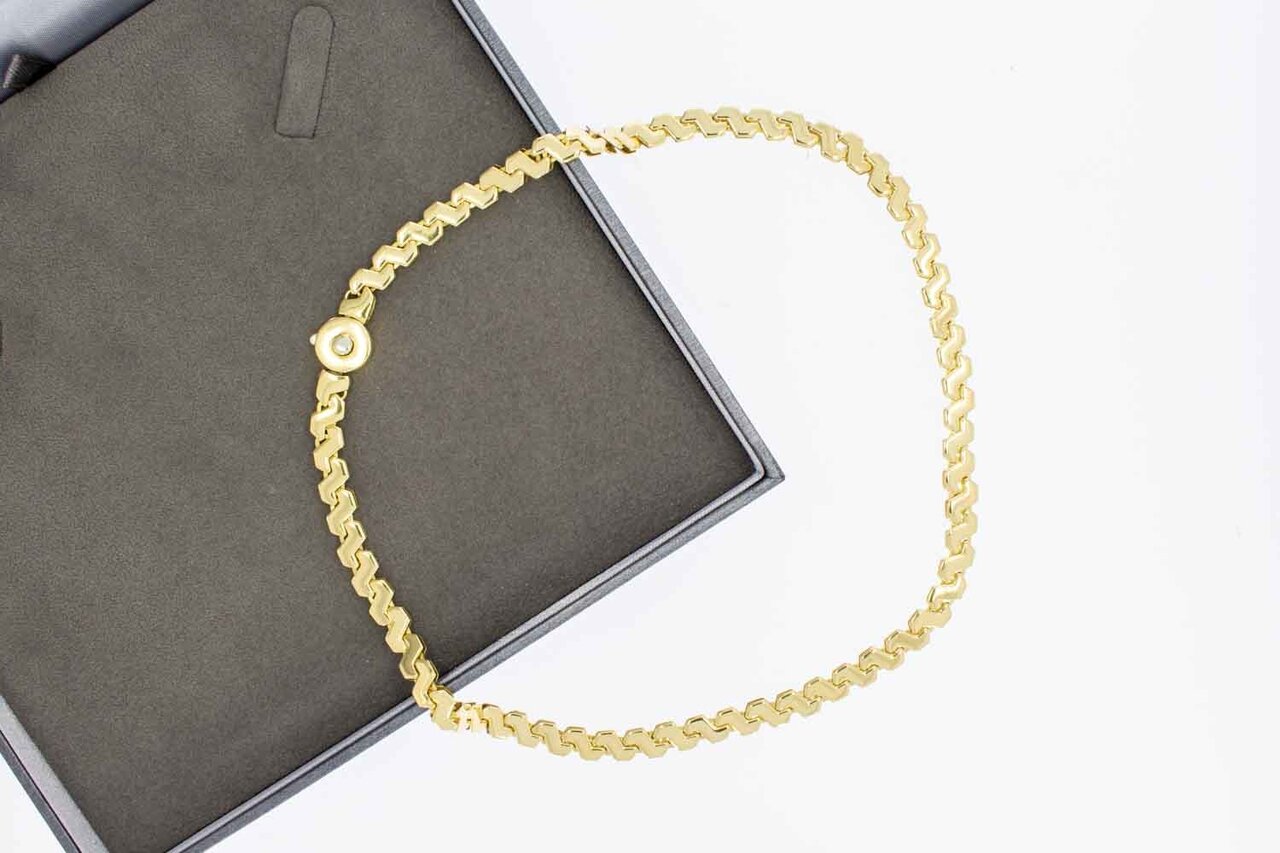 18 Karat Bicolor-Gold Collier - 43,4 cm