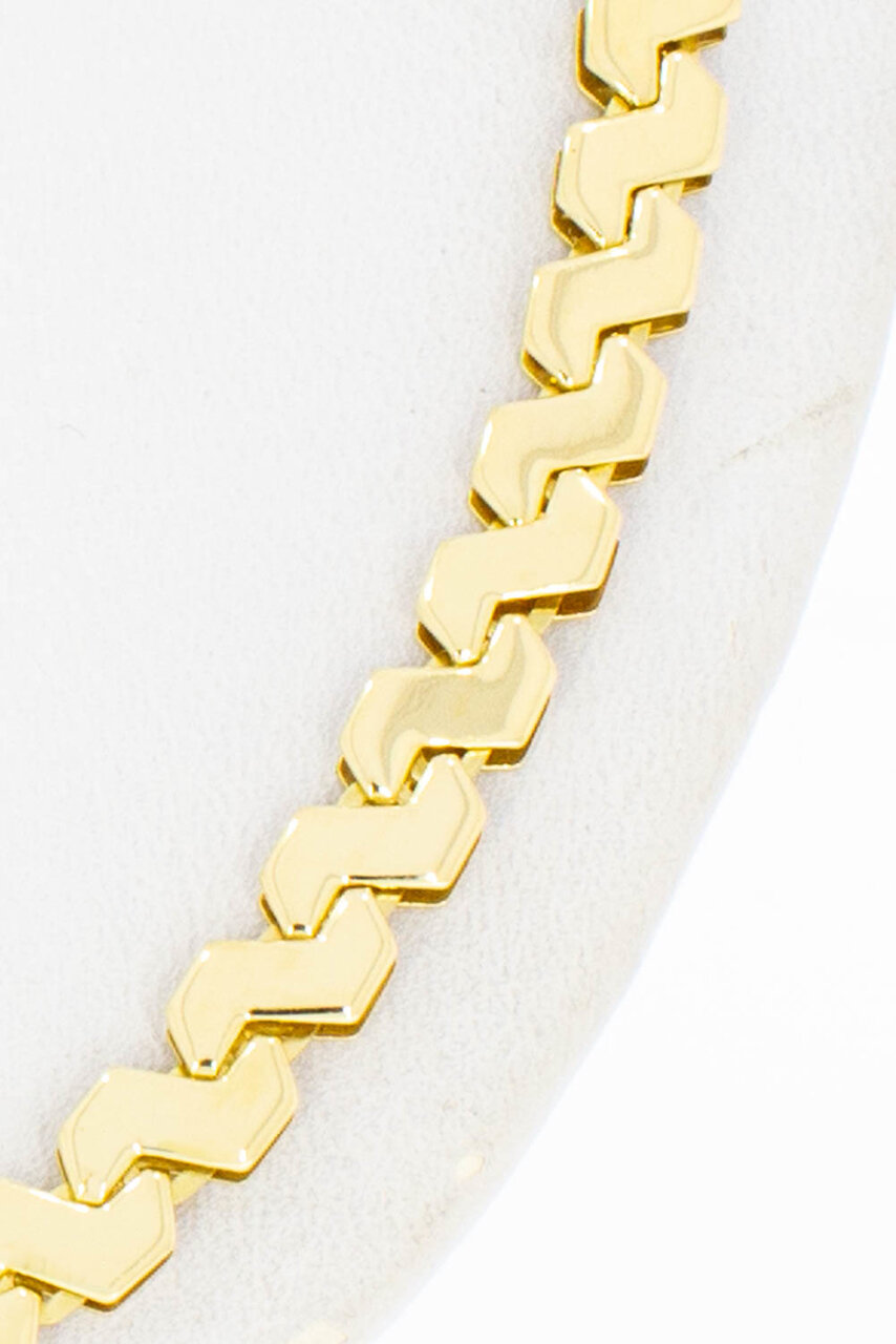 18 Karat Bicolor-Gold Collier - 43,4 cm