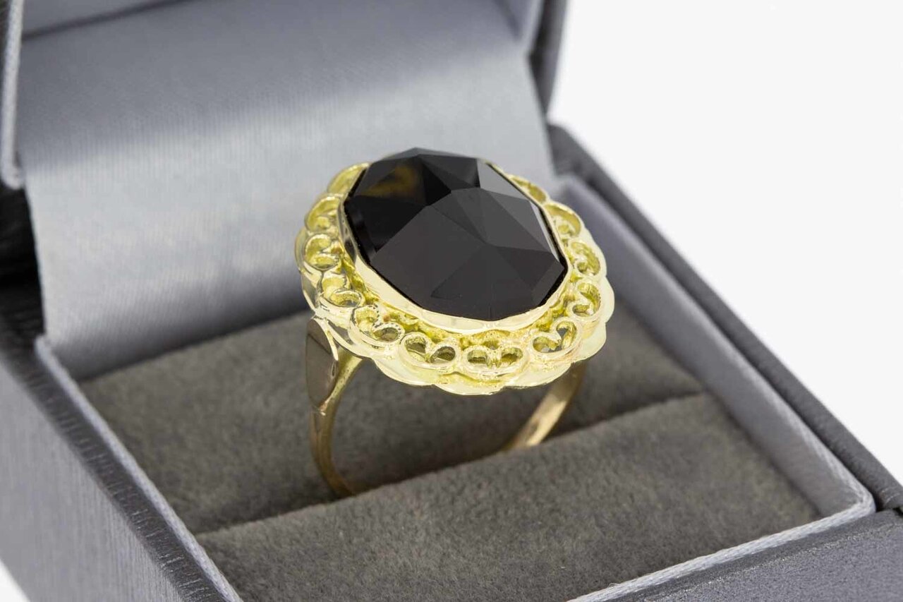 14 Karat Gold Vintage Granat Ring - 17,9 mm