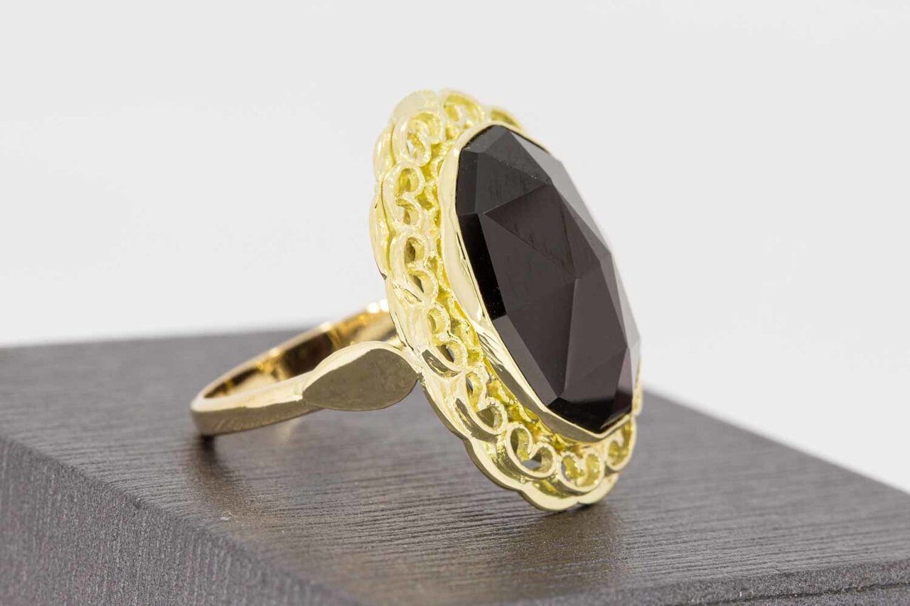 14 Karat Gold Vintage Granat Ring - 17,9 mm