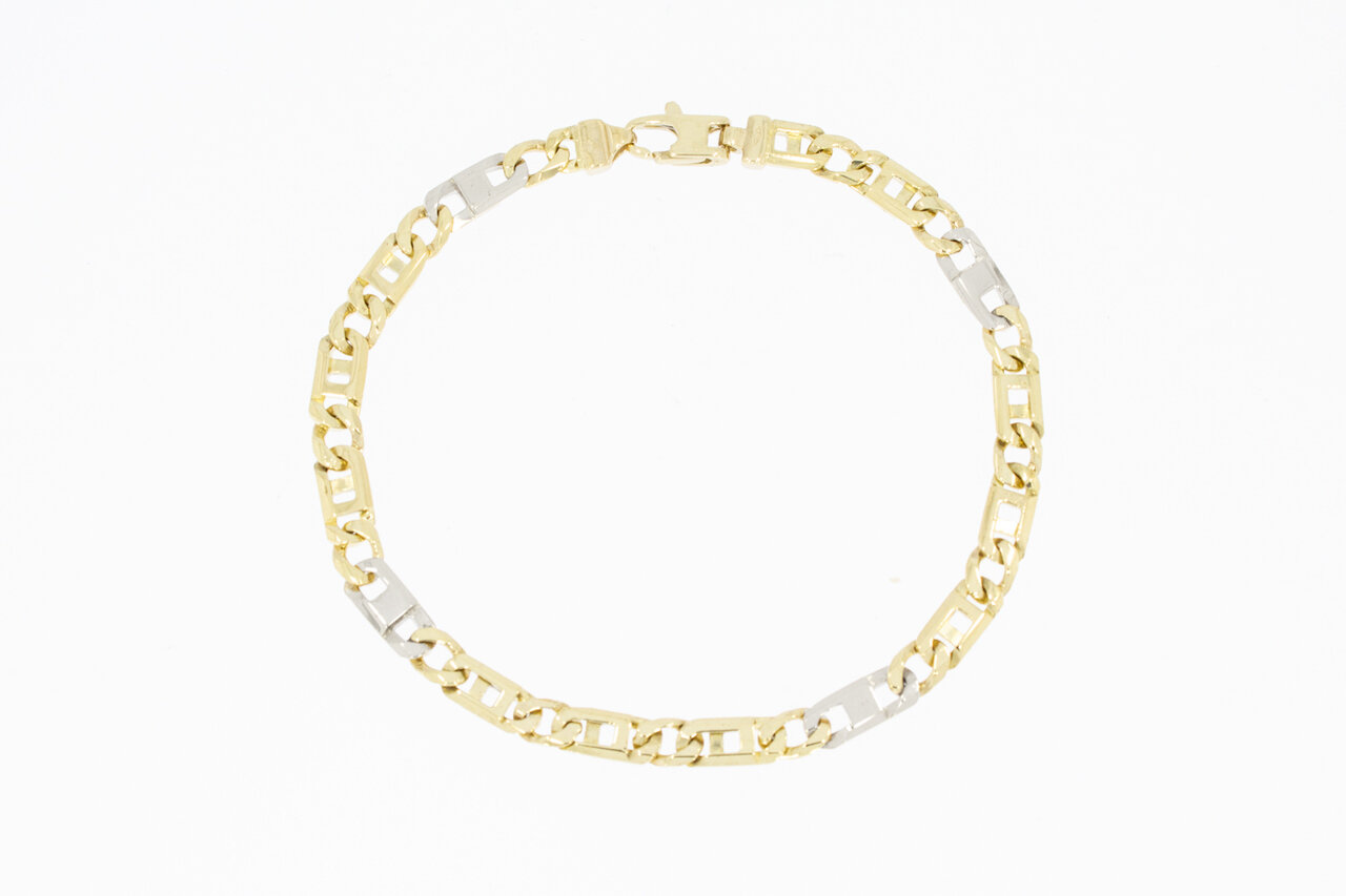 Rolex 585 bicolor Goldarmband - 22,7 cm