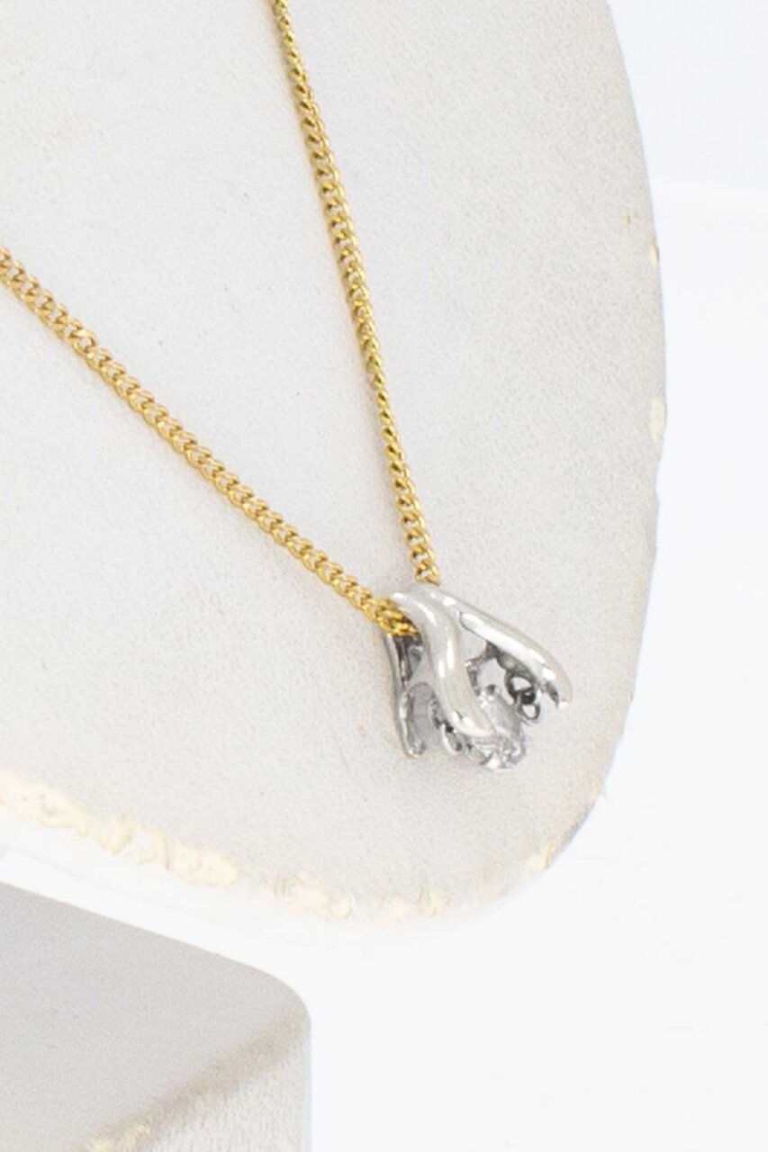18 Karat Weißgold Diamant Anhänger