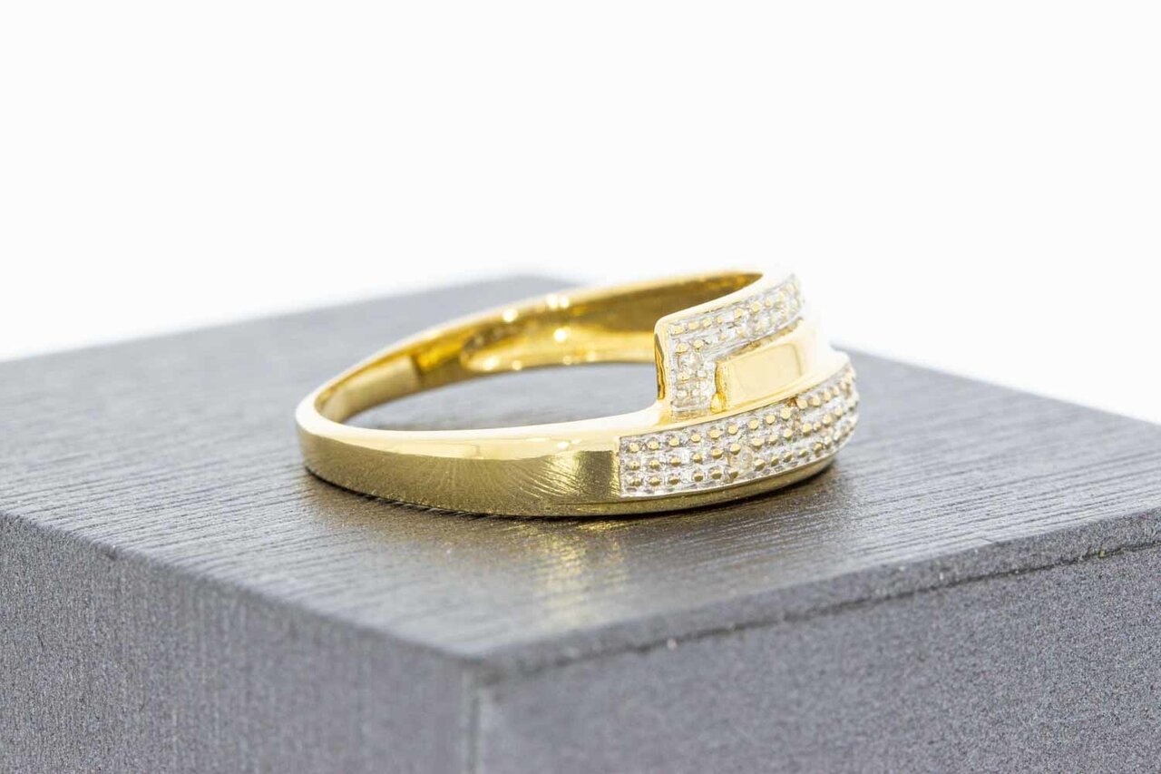 18 Karat Gold Diamant Ring - 18,5 mm