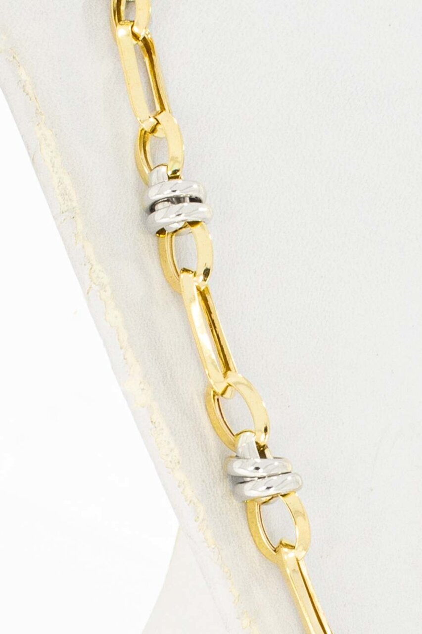 14 Karat bicolor Königskette Gold - 56,2 cm