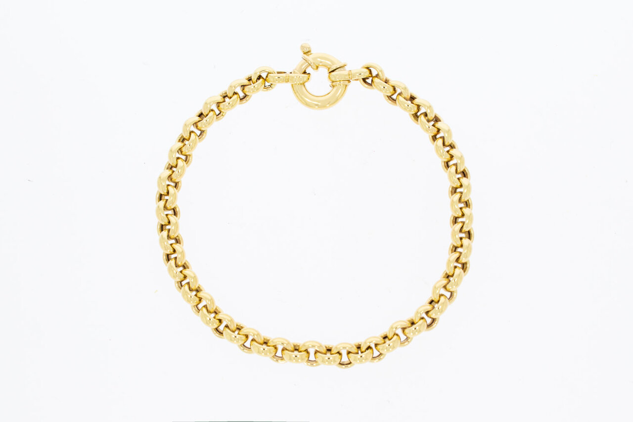 14 Karat Gold Erbsarmband - 21,2 cm