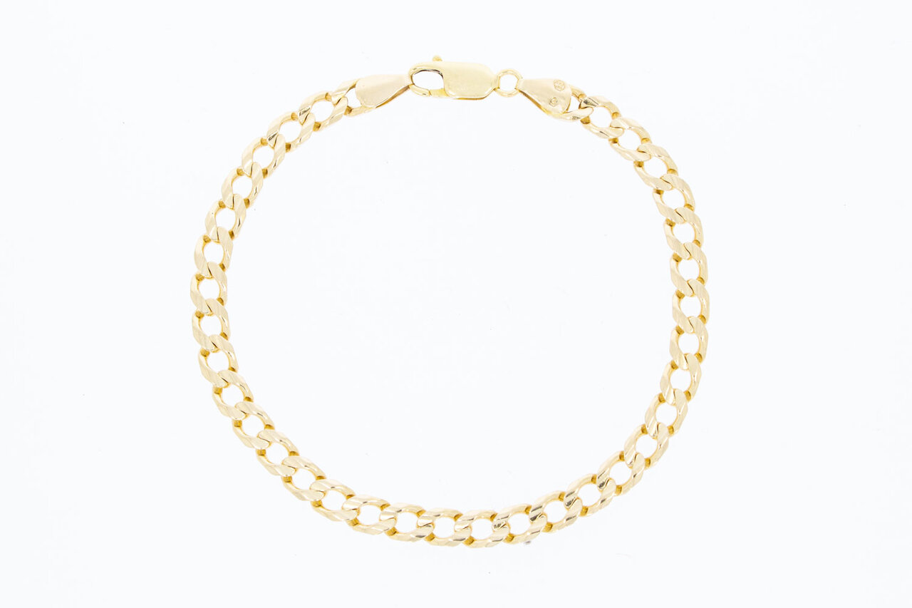 Panzer Goldarmband 14 Karat - 21,7 cm