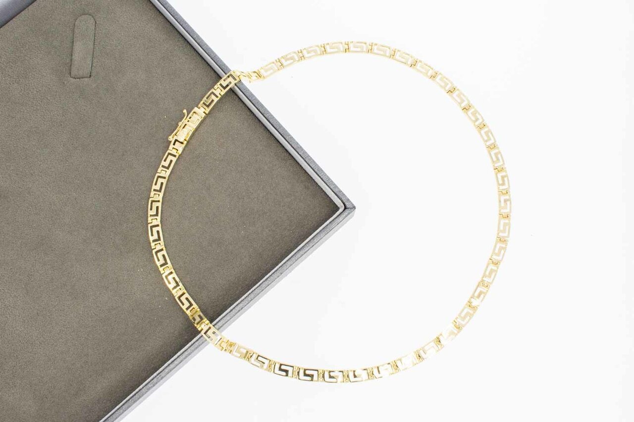 Versace-Stil Choker 585 Gold - 42,5 cm