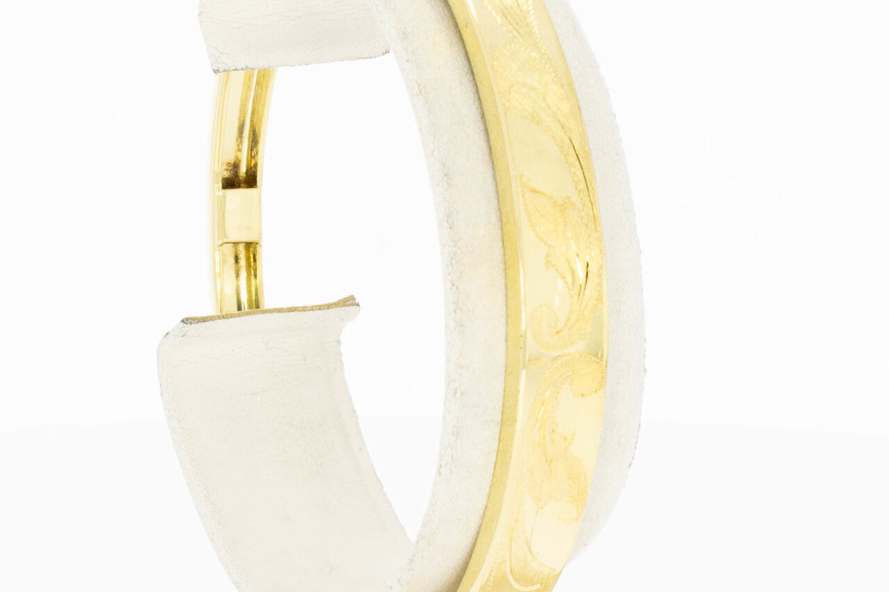 Gemusterte Gelbgold 14 Karat Armreif