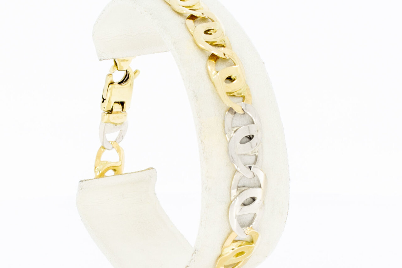 585 Falkenaugen Goldarmband - 19,6 cm