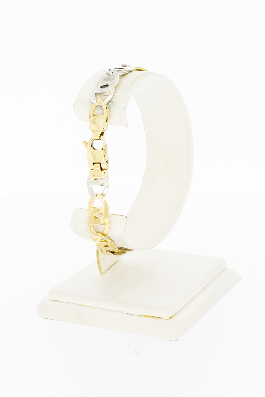 585 Falkenaugen Goldarmband - 19,6 cm