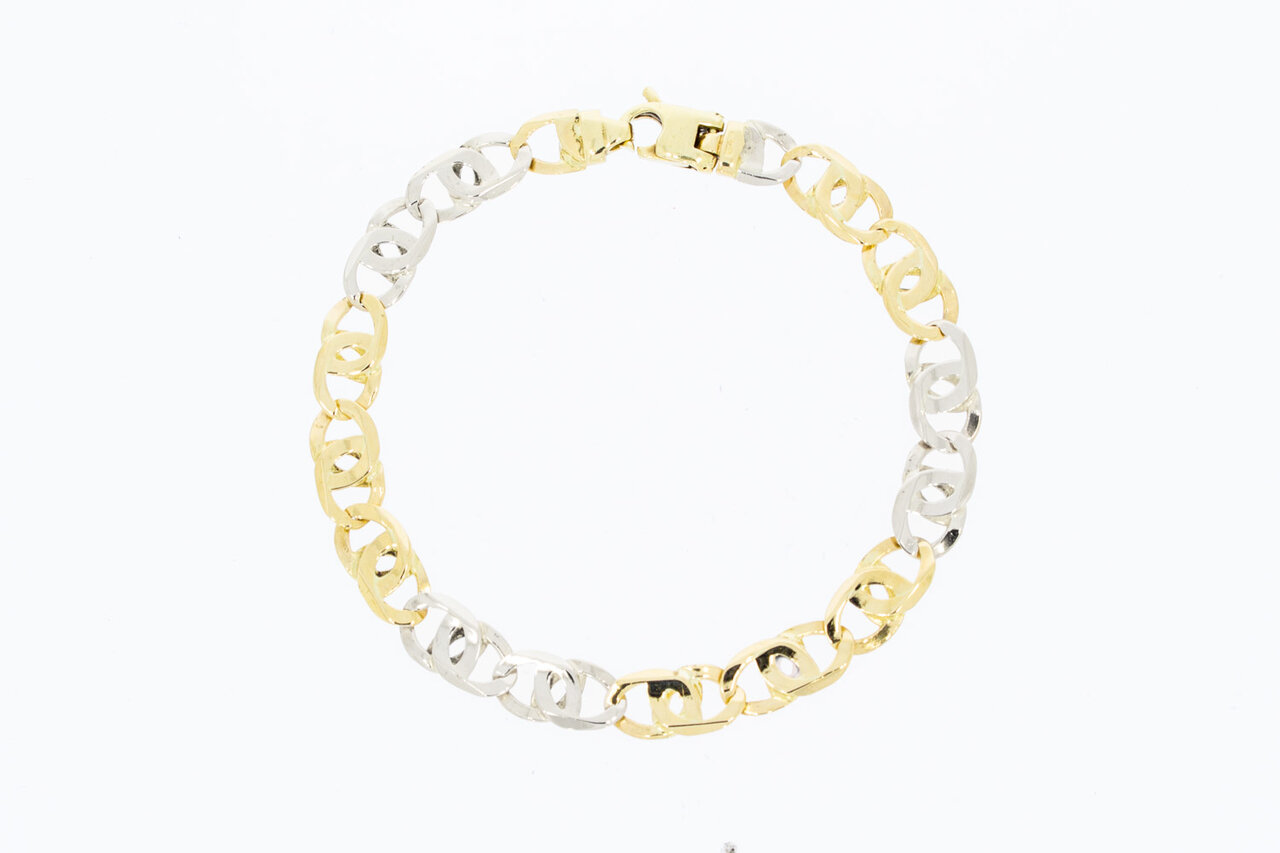 585 Falkenaugen Goldarmband - 19,6 cm