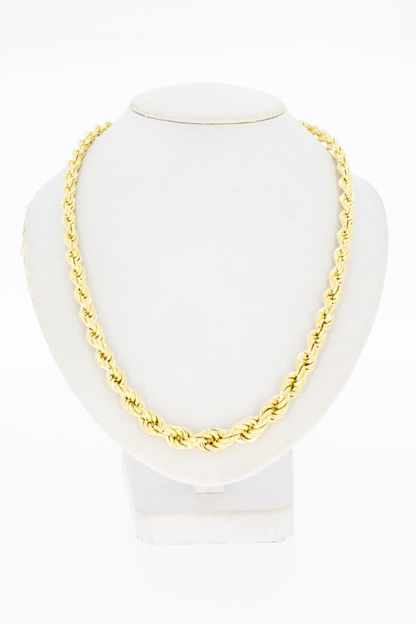 14 Karat Kordel Gold Kette - Länge 46 cm