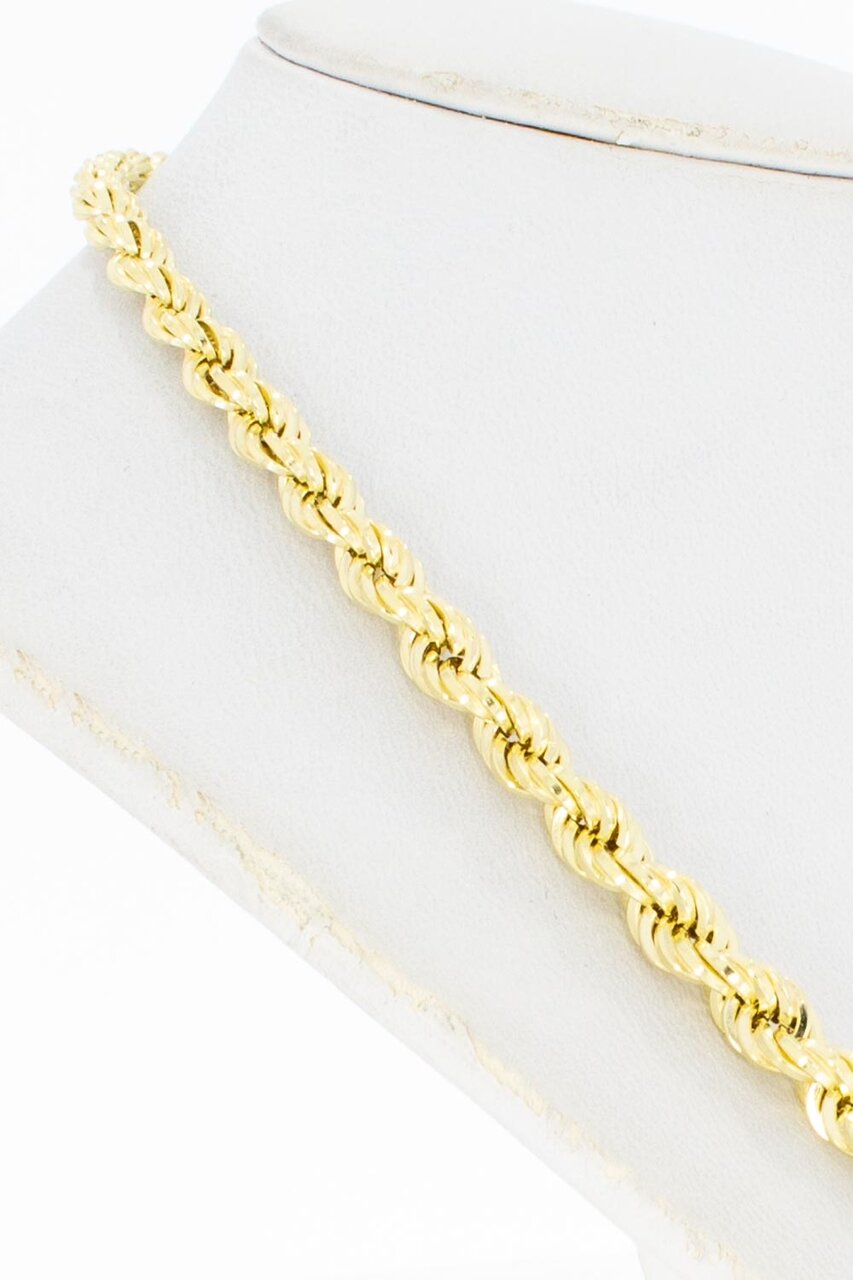 14 Karat Kordel Gold Kette - Länge 46 cm