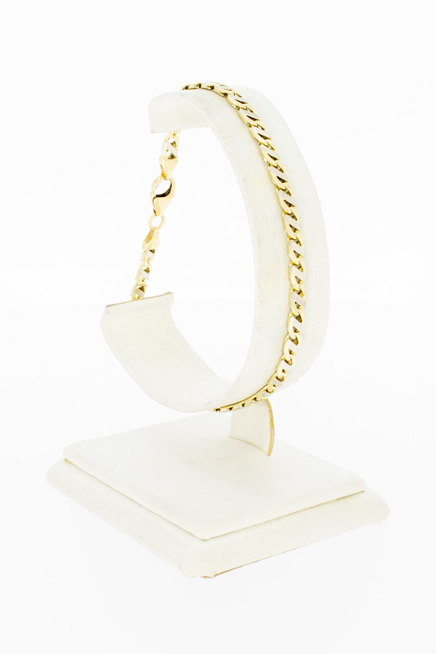 14 Karat Falkenauge Armband - 21 cm