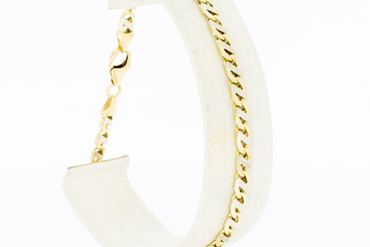 14 Karat Falkenauge Armband - 21 cm
