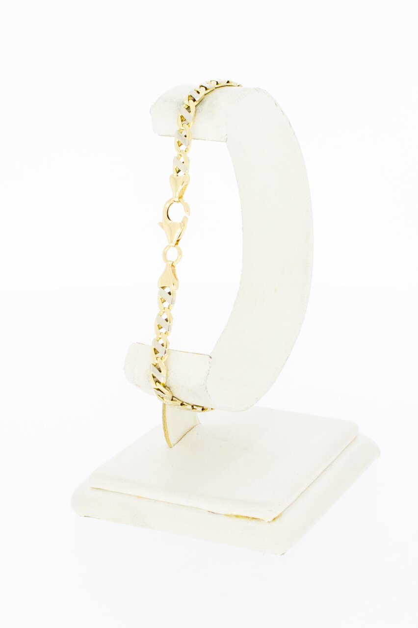 14 Karat Falkenauge Armband - 21 cm