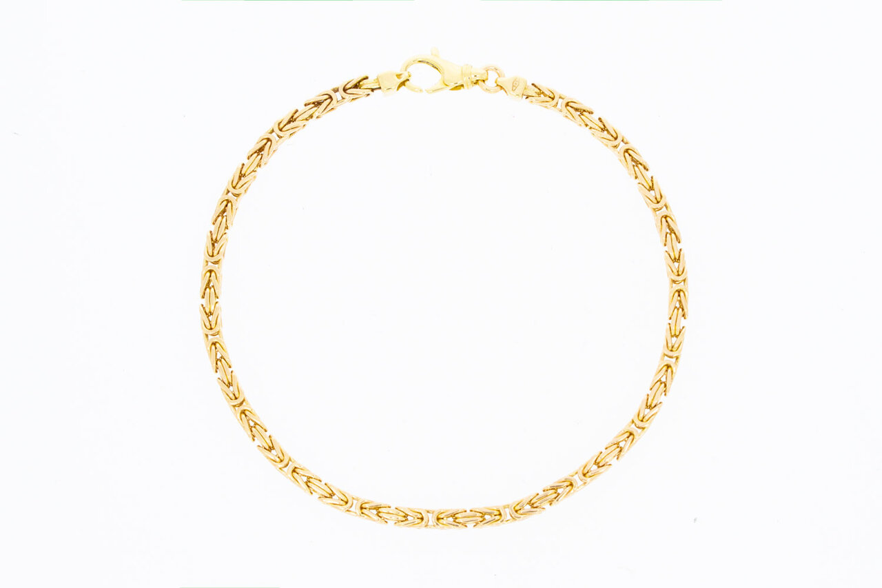 585 Gold Byzantinischer Armband - 22,4 cm