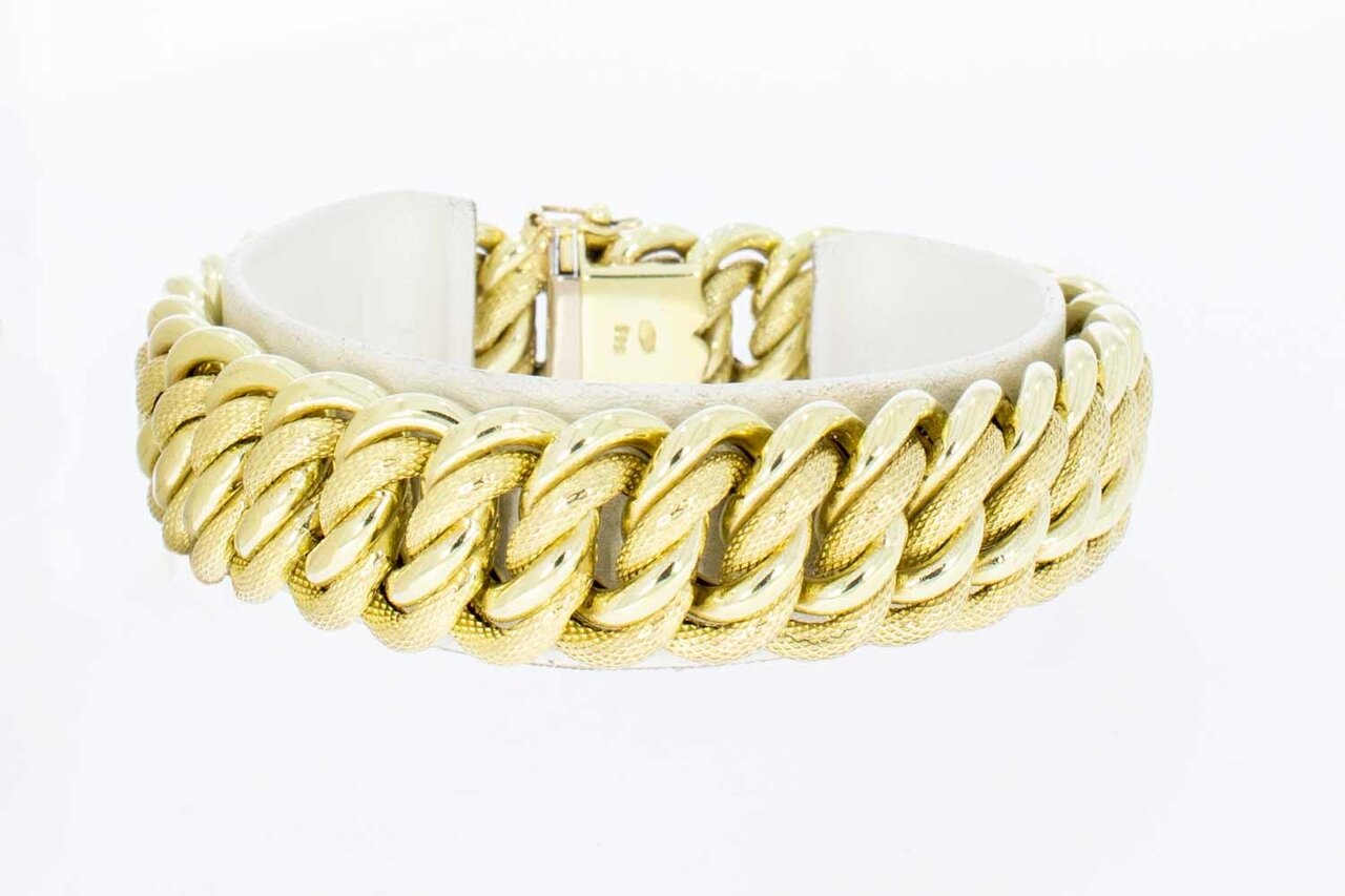 585 geflochtenes Gold Armband - 19,9 cm