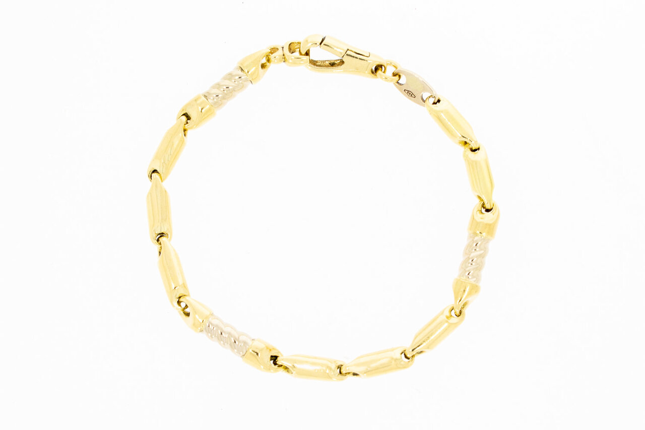 18 Karat Barren Goldarmband - 19,2 cm