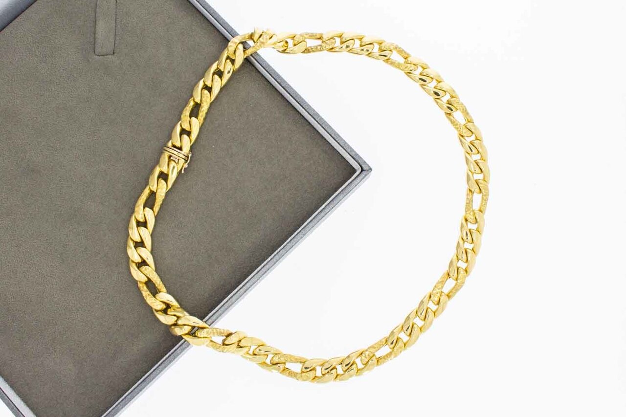 Figaro Halskette 18 Karat Gold - 43,5 cm