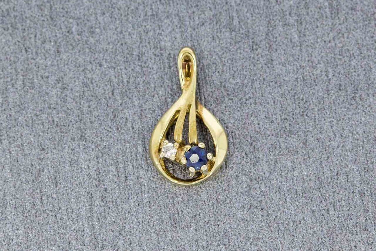 8 Karat Gold Edelstein Anhänger dames