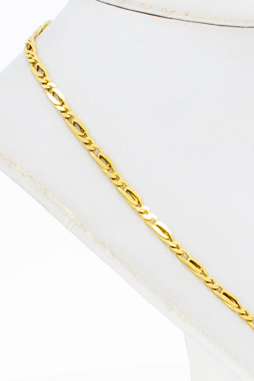 Falkenauge Goldkette 14 Karat - 45,2 cm