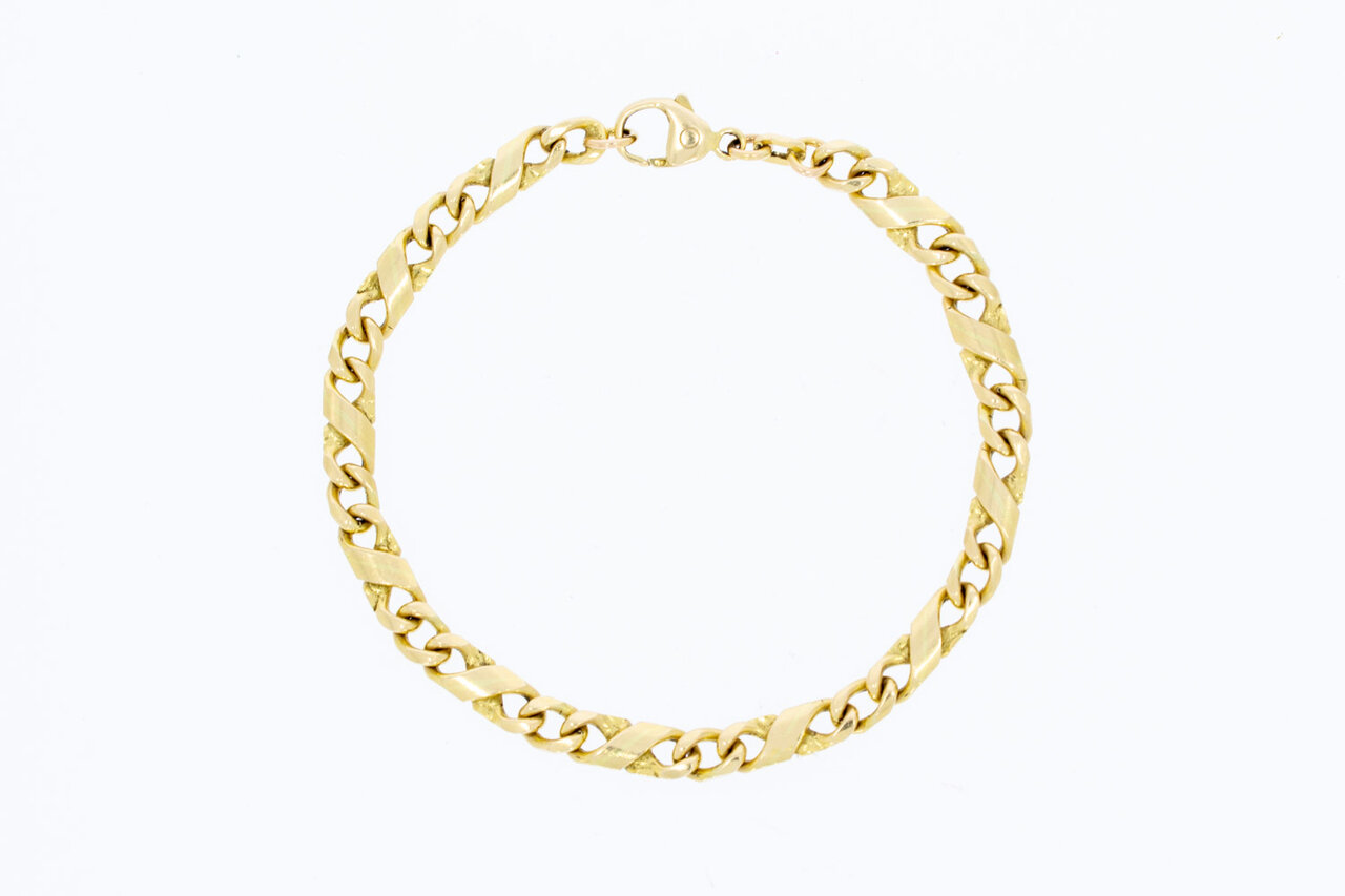 Infinity Goldarmband 14 Karat - 19,1 cm