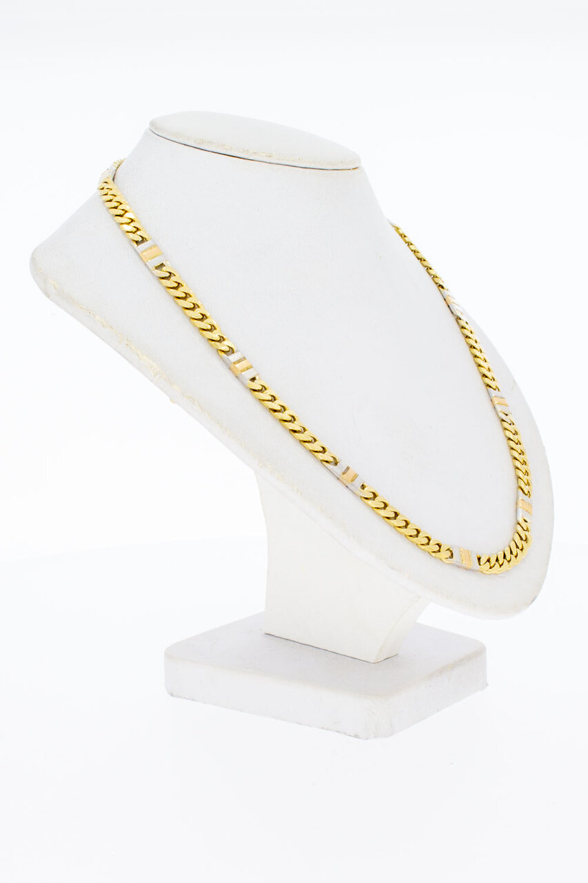 Gourmet ketting 14 karaat goud - 45,5 cm
