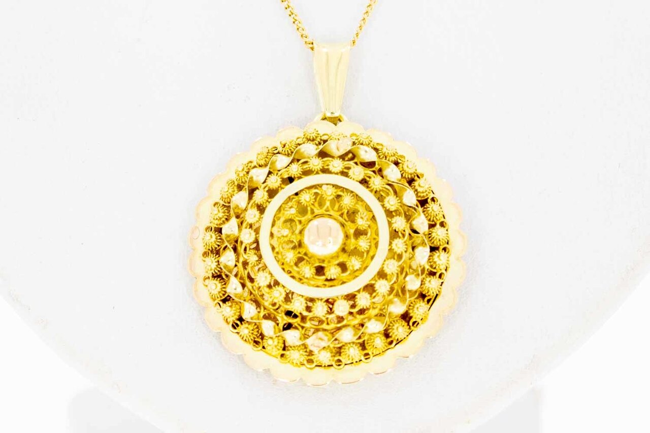 14 Karat Vintage Knoten Gold Anhänger