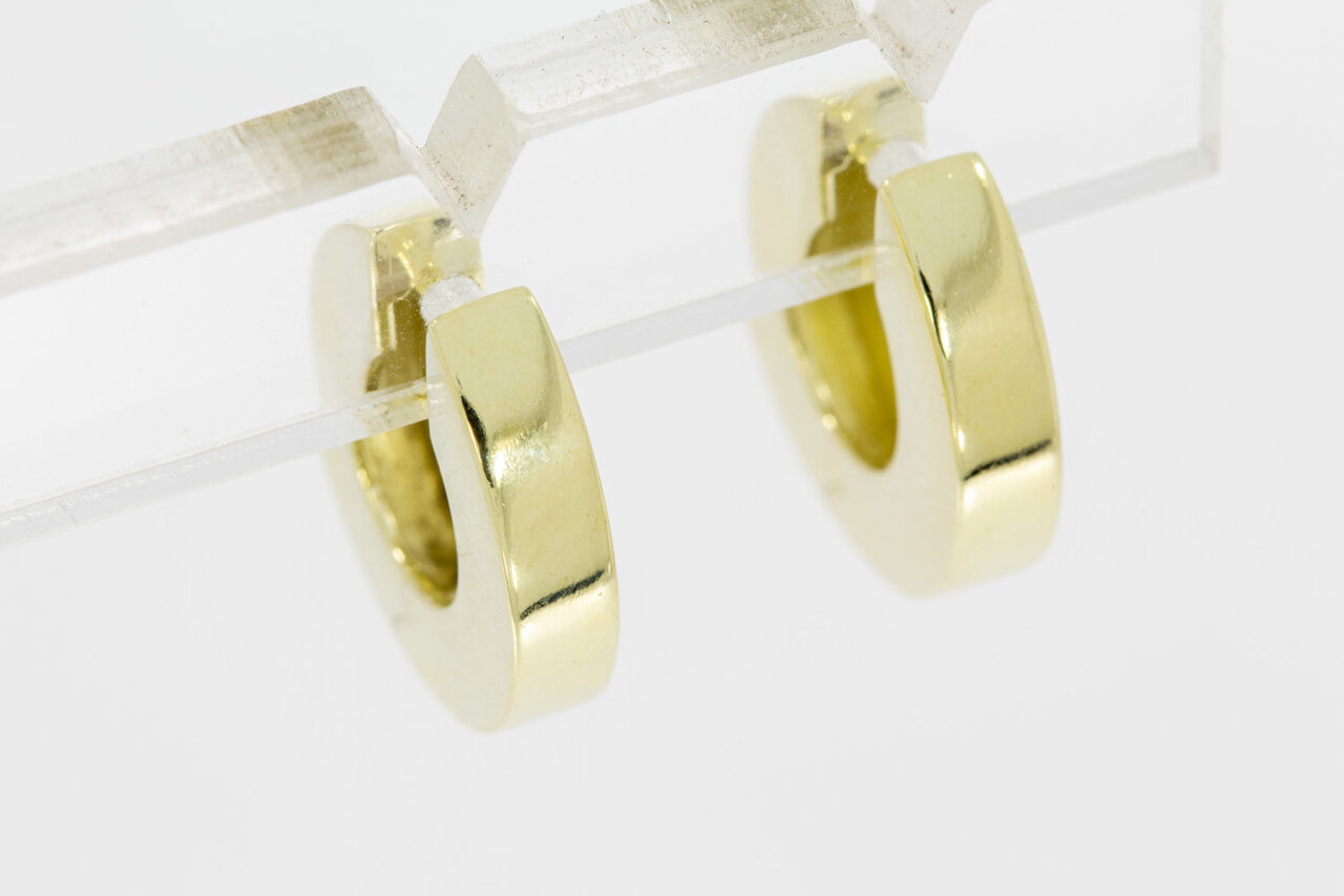 14 Karat Goldene Klip Kreolen - 1,6 cm