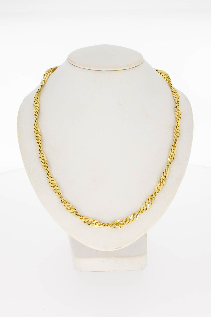 Panzer Collier 14 Karat Gold - 40 cm