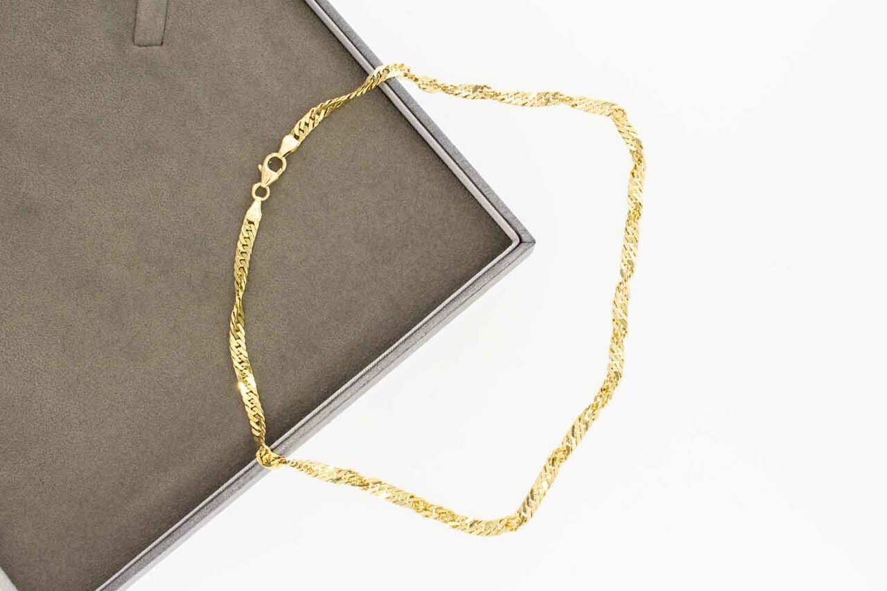 Panzer Collier 14 Karat Gold - 40 cm