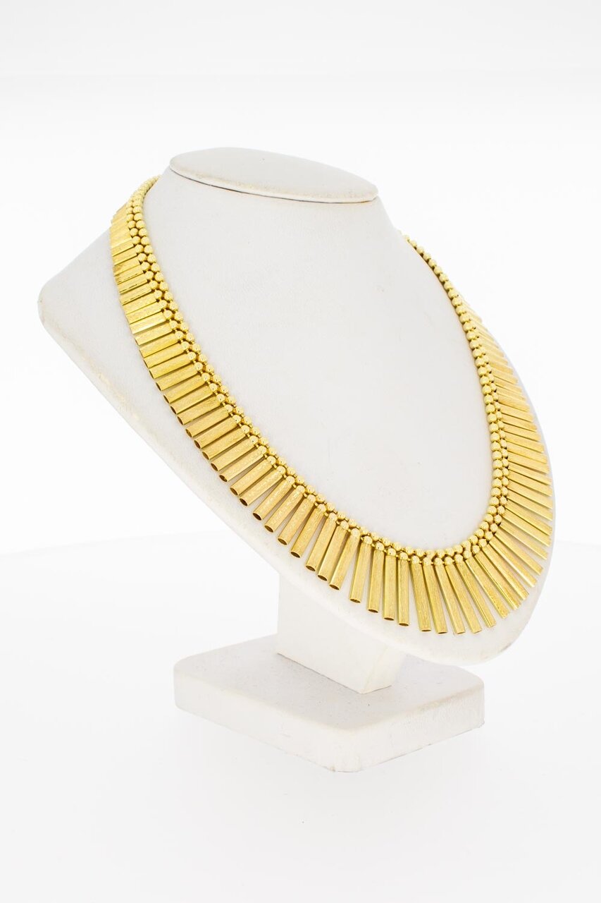 Sonnenstrahlen Halskette 750 Gelbgold - 44 cm