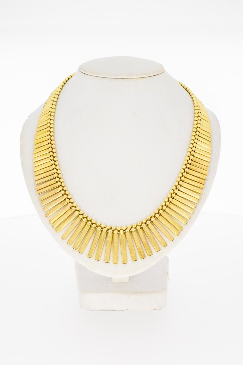 Sonnenstrahlen Halskette 750 Gelbgold - 44 cm