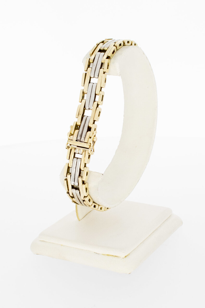 14 Karat Stäbbchen Gold Armband - 20,4 cm