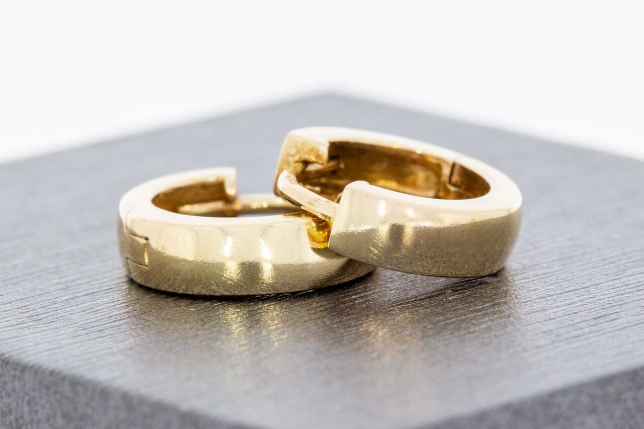 Creolen 14 Karat Gelb Gold - 1,2 cm