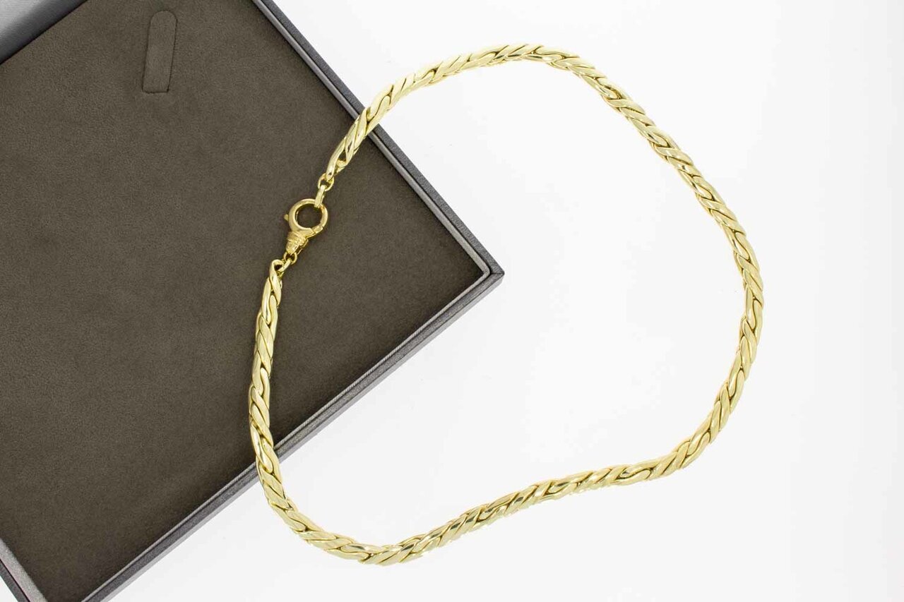 14 Karat Fuchsschwanz Goldkette - 46,5 cm