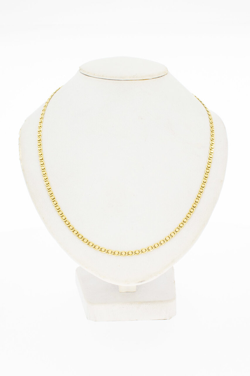 14 Karaat geel gouden Choker - 45 cm