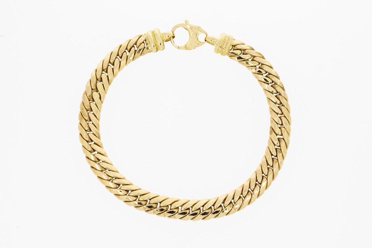 Panzer Goldarmband 14 Karat - 21,4 cm