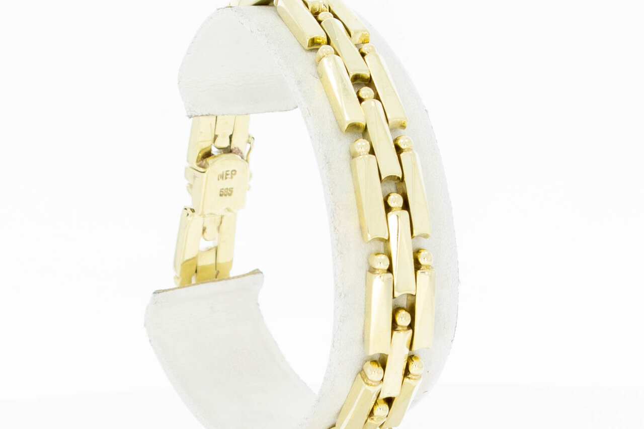 14 Karat Stäbchen Goldarmband - 18,8 cm