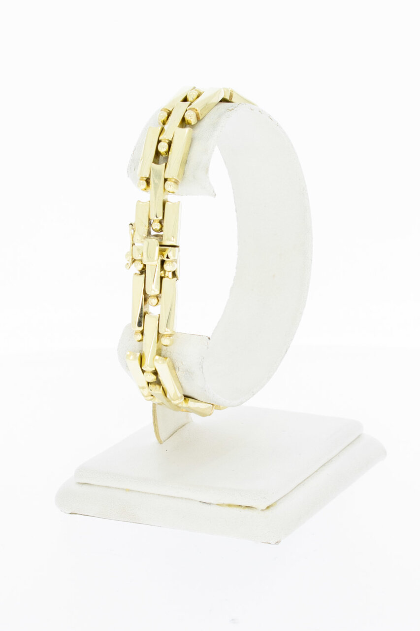 14 Karat Stäbchen Goldarmband - 18,8 cm