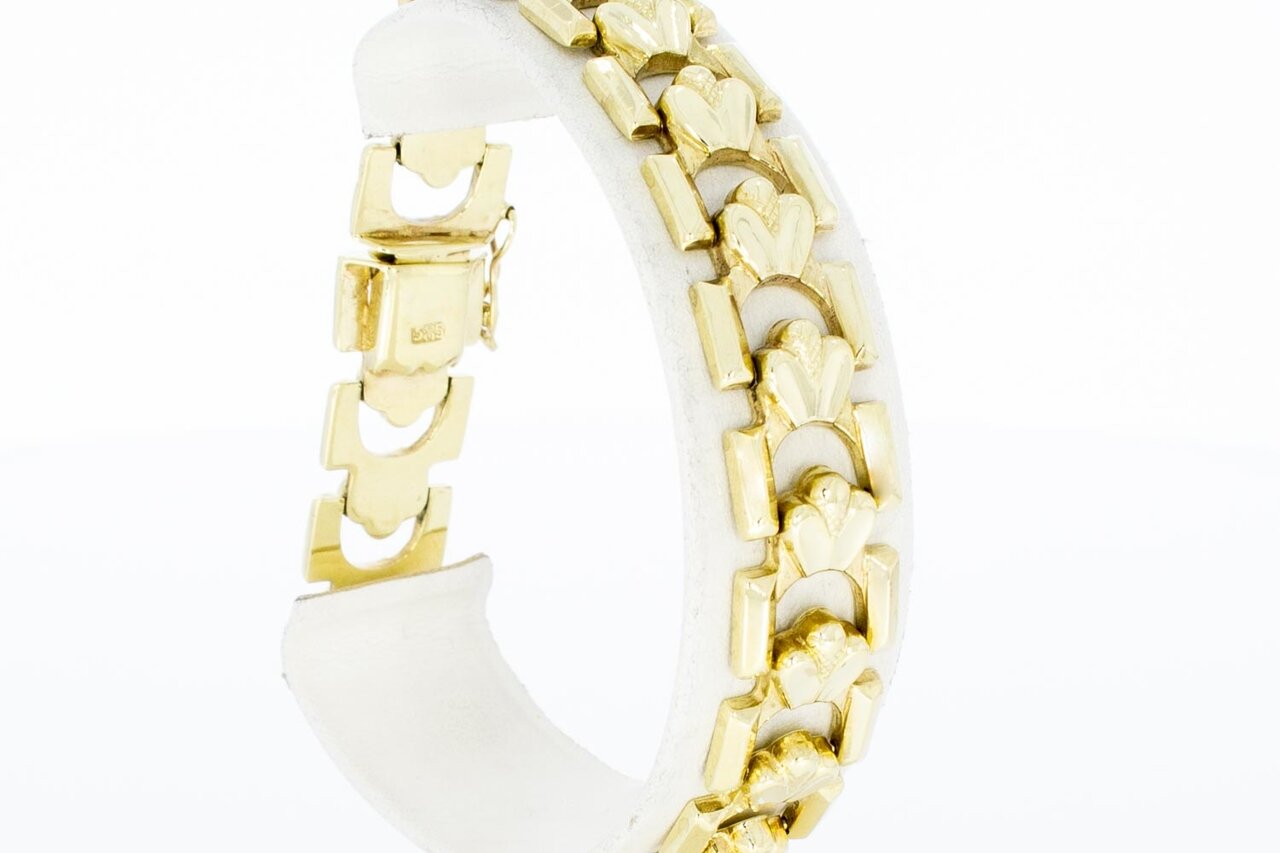 14 Karat Gelbgold Retro armband - 20 cm