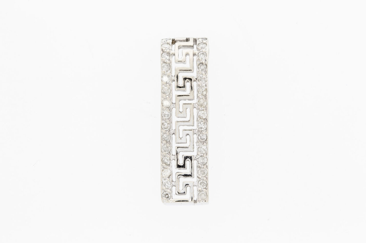 18 Karat Weißgold Anhänger mit Diamant