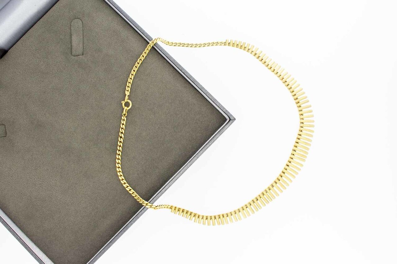 Sonnenstrahlen Collier 585 Gold - 42 cm