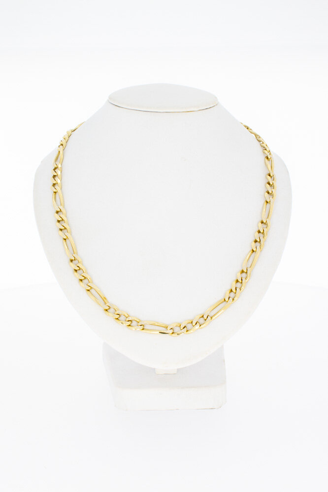 Figaro Gelb Gold Kette 750 - 58,0 cm