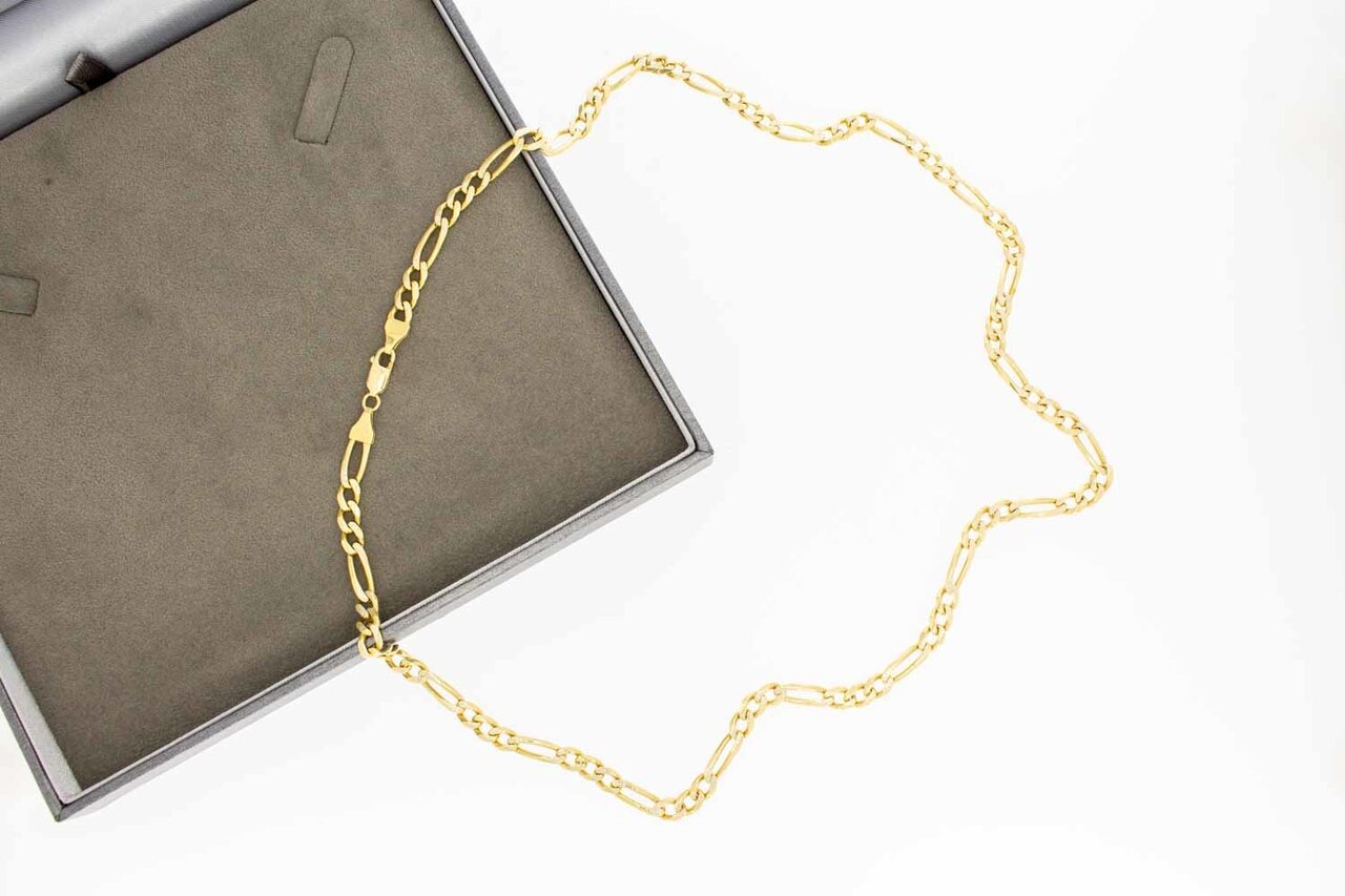 Figaro Gelb Gold Kette 750 - 58,0 cm