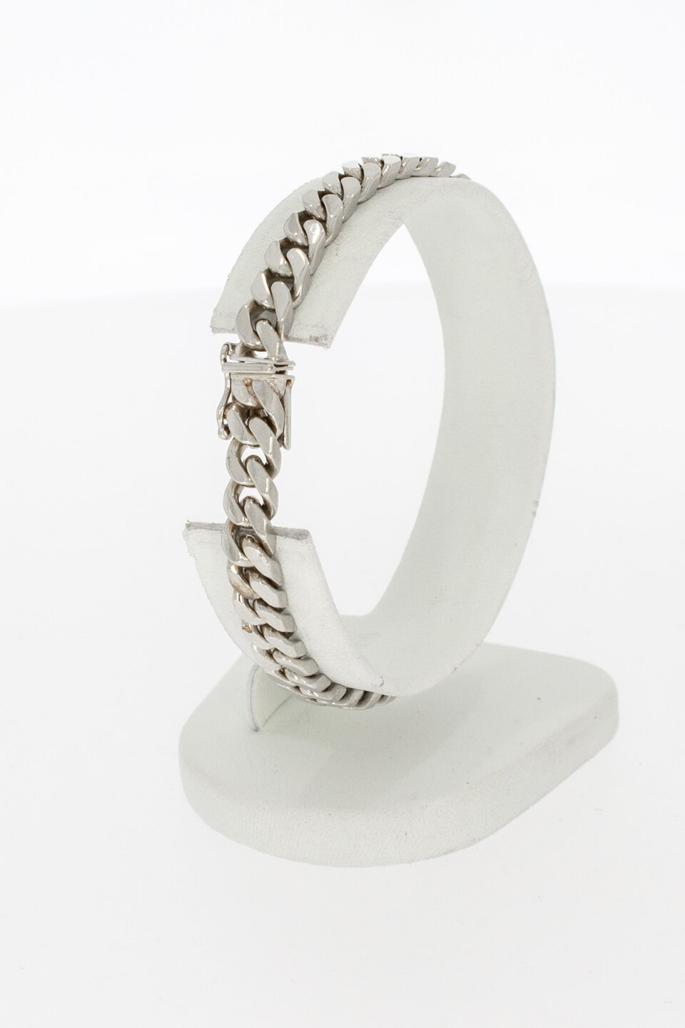 18 Karat gerollte Panzer Gold Armband - 18 cm